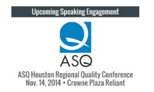 ASQ Upcoming Speaking Engagement Image