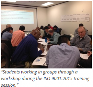Group Workshop as Mireaux's ISO 9001 training.