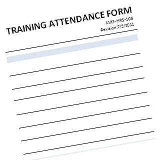 Training Attendance Form