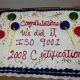 ISO 9001 2008 Certification Cake