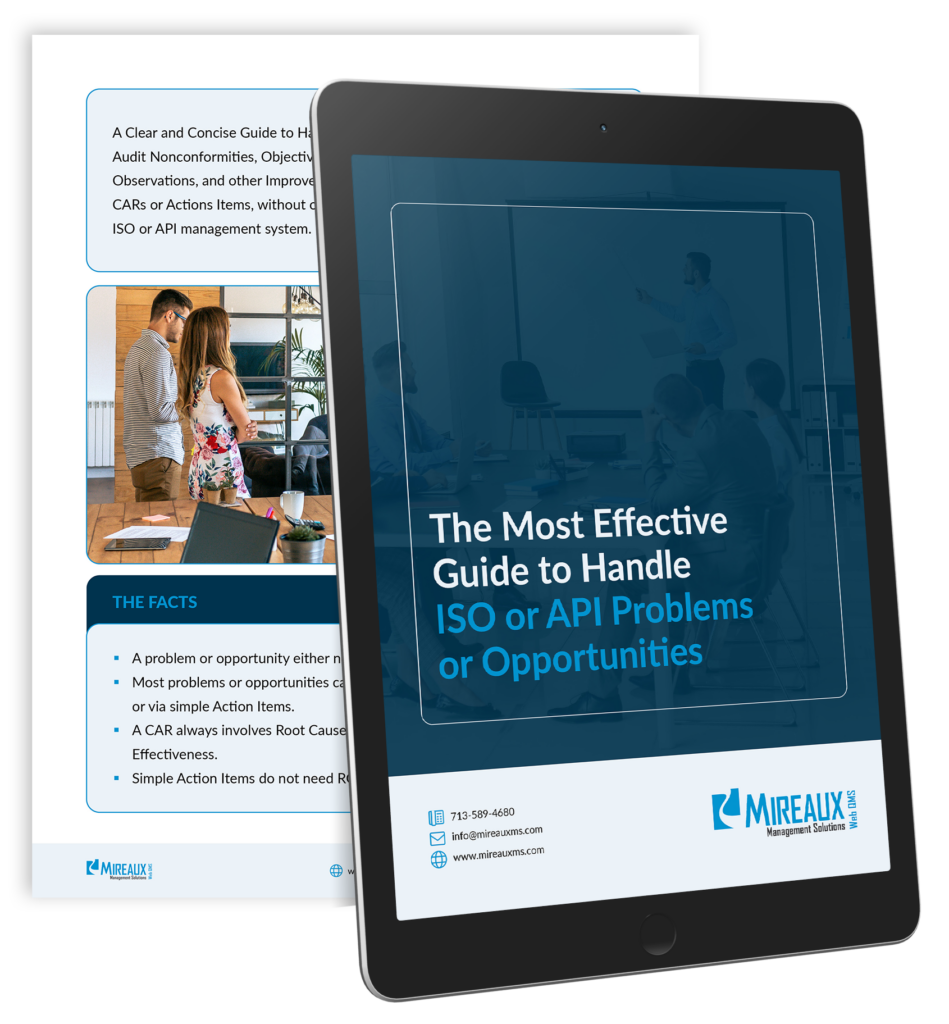 ISO and API guide