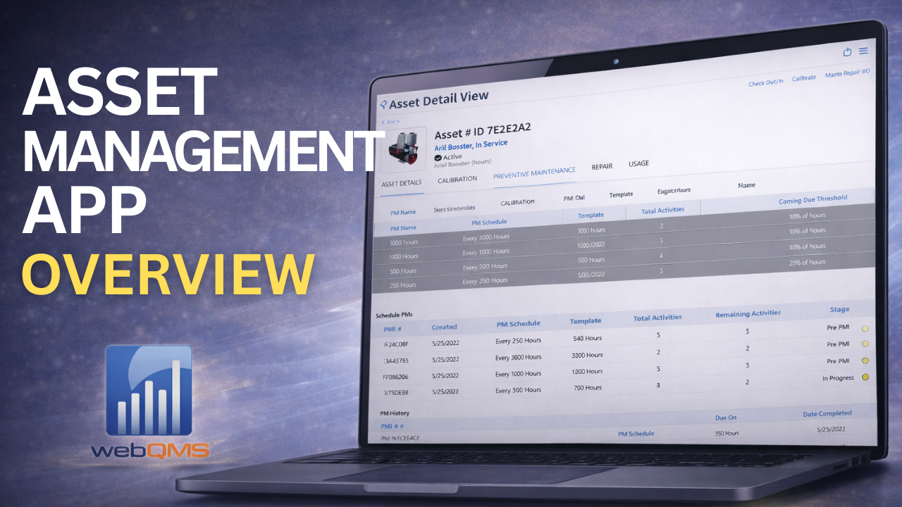 Asset Management (Calibration, PM & Repair)