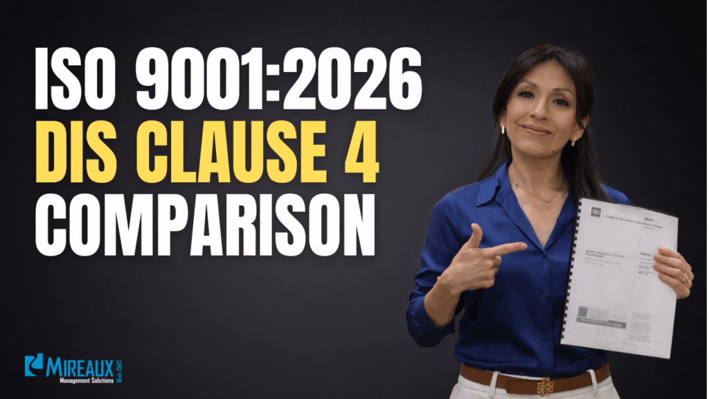 ISO 9001:2026 DIS – Clause 4: Context of the Organization