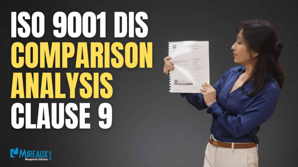 ISO 9001:2026 DIS – Clause 9 Performance Evaluation