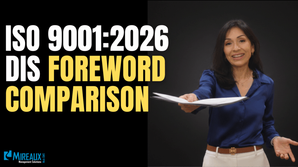 ISO 9001:2026 DIS Foreword Explained