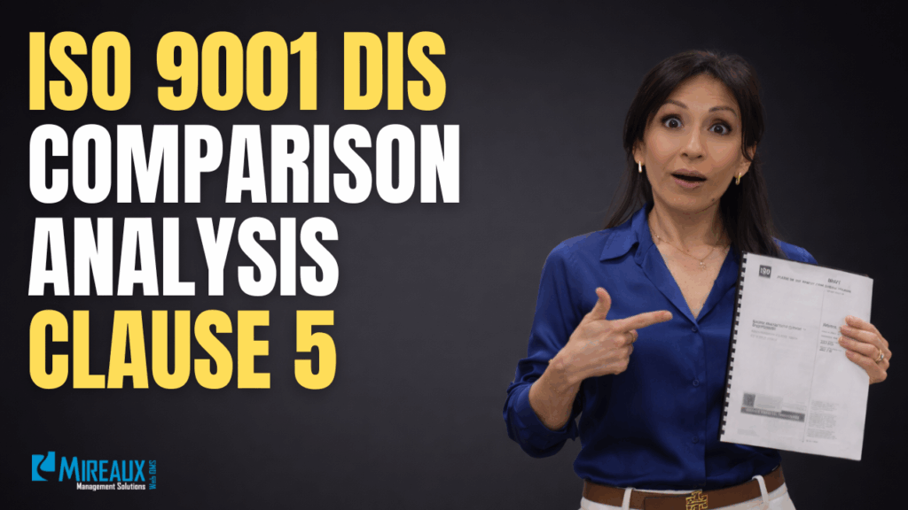 ISO 9001:2026 DIS – Clause 5: Leadership