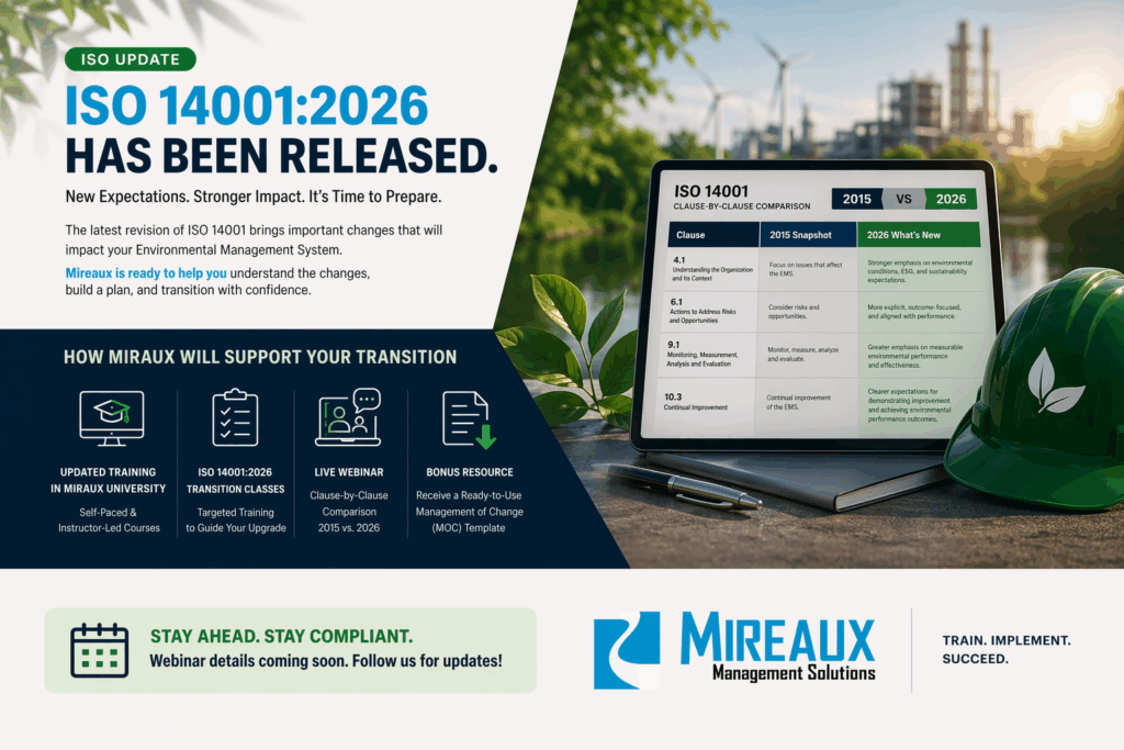 ISO 14001:2026 Released – Key Changes, Transition Timeline & What to Do Next