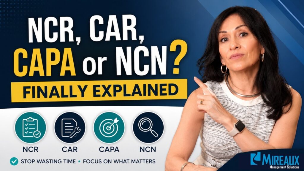 NCR vs CAR vs CAPA Explained